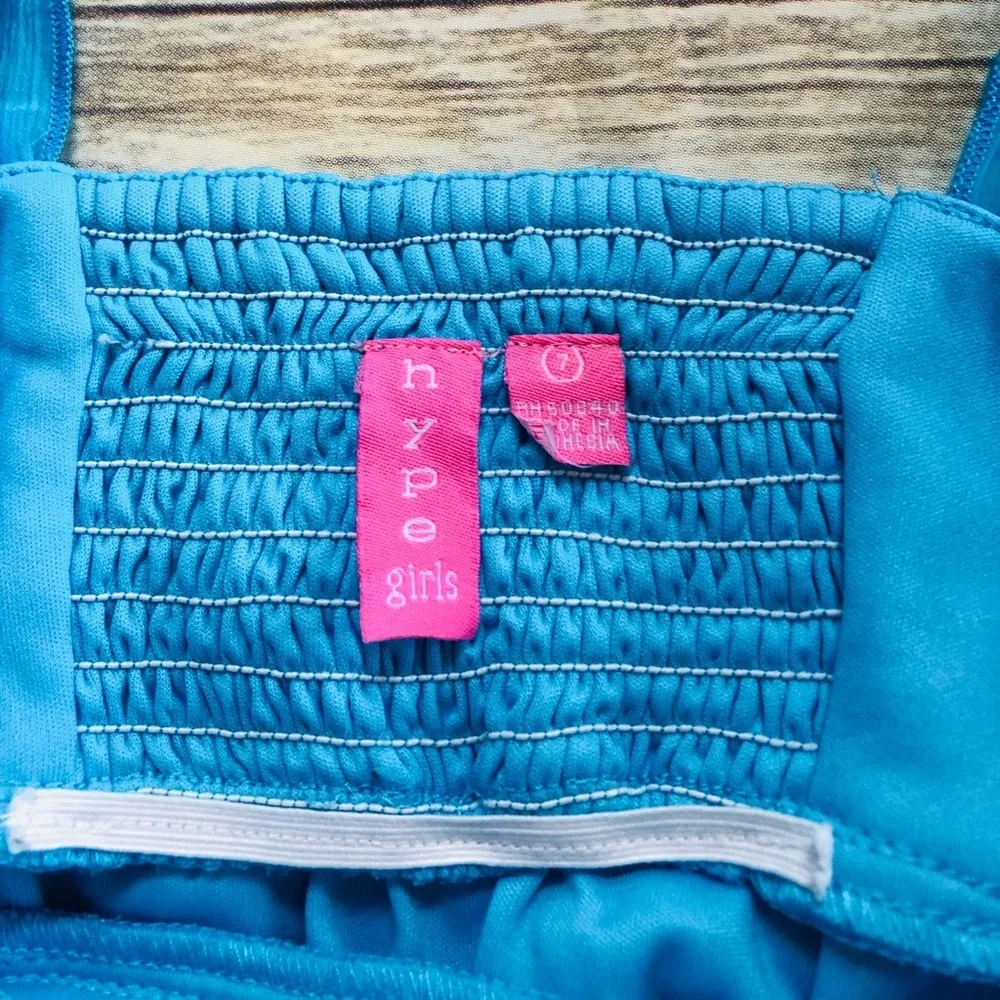 Girls gorgeous blue dress! Size 7